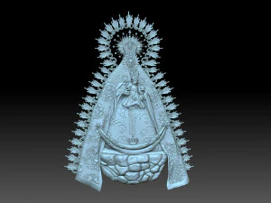 Święty z Jezusem Model do druku 3D