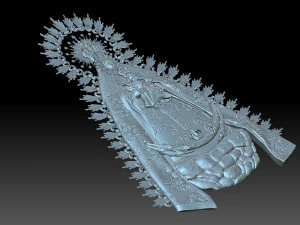 The Saint with Jesus 3D Print Model