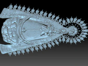 The Saint with Jesus 3D Print Model