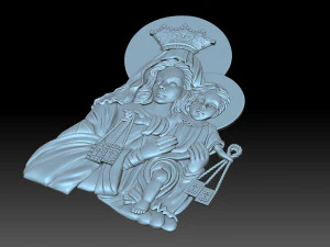 The virgin and jesus 3D Print Model