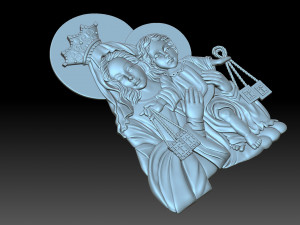 The virgin and jesus 3D Druckmodell
