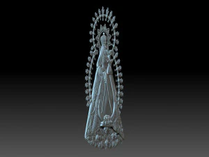 The Virgin Mary 3D Print Model