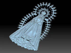 The Virgin Mary 3D Print Model