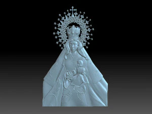 Virgen de la Merced 3D Print Model