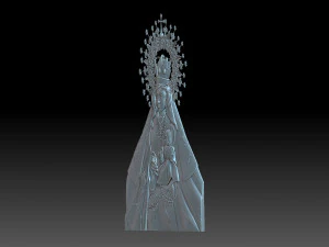 Virgen de la Merced 3D Print Model
