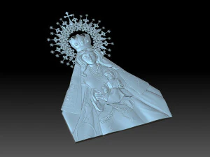 Virgen de la Merced 3D Print Model
