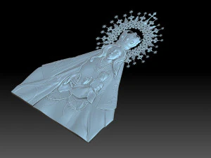 Virgen de la Merced 3D Print Model