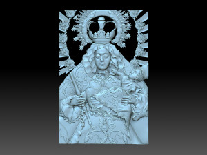 Virgen De La Coronacion 3Dプリントモデル