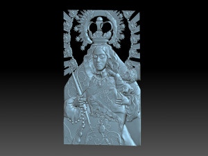 Virgen De La Coronacion Model do druku 3D