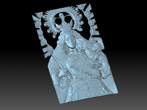 Virgen De La Coronacion Model do druku 3D