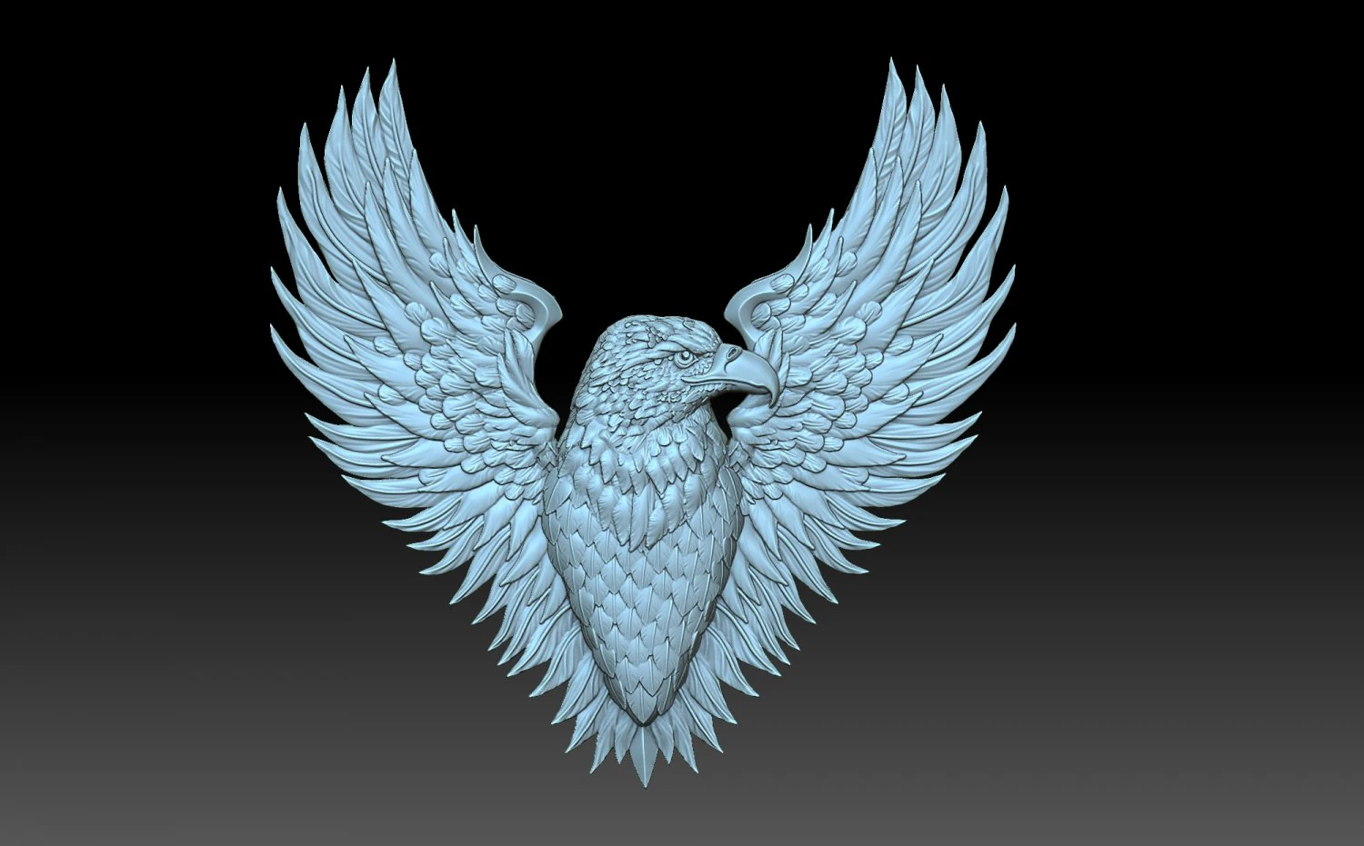 Eagle 3D Print Model .c4d .max .obj .3ds .fbx .stl .blend 