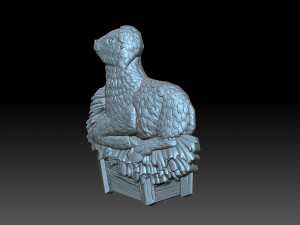 A sheep in the hay Modelo de Impressão 3D