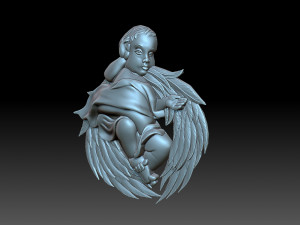 Little angel with wings 3D Print Model