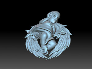 Little angel with wings 3D Print Model