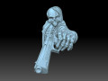 A skeleton with a gun 3D Print Models