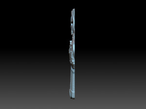 A skeleton with a gun 3D-printmodel