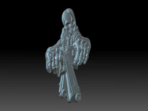 A skeleton with pistols 3D Print Model