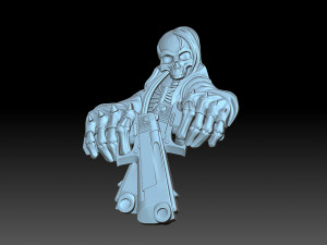 A skeleton with pistols Modèles 3D en vedette