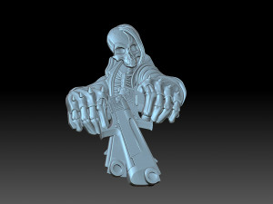 A skeleton with pistols Modèles 3D en vedette