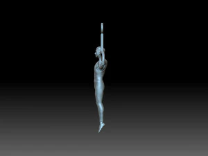Gymnast on rings 3D Print Model