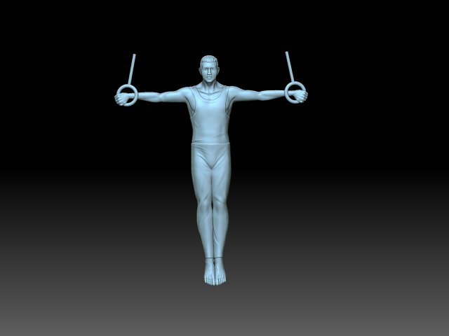 Relief of the gymnast 3D-printmodel .c4d .max .obj .3ds .fbx .stl .blend 