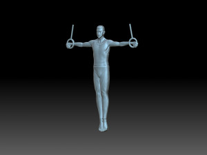Relief of the gymnast 3D-printmodel