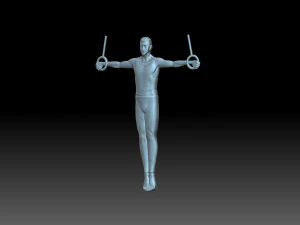 Relief of the gymnast 3D Print Model