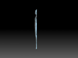Relief of the gymnast 3D-printmodel