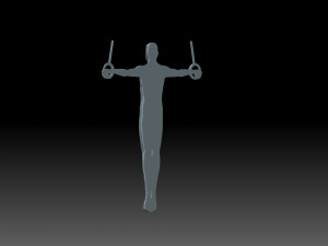 Relief of the gymnast 3D-printmodel