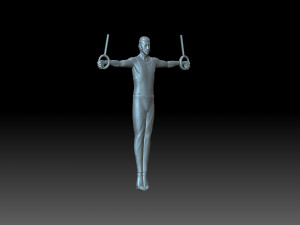 Relief of the gymnast 3D-printmodel