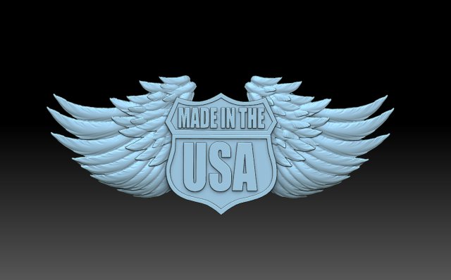 Made in the USA 3Dプリントモデル .c4d .max .obj .3ds .fbx .stl .blend 