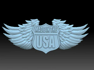 Prodotto negli Stati Uniti Modello di stampa 3D