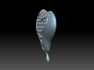A honeycomb heart Model Cetak 3D