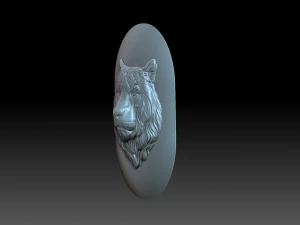 Cover with a tiger head 3D Print Model