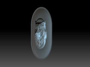 Cover with a tiger head Model Cetak 3D