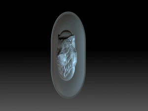 Cover with a tiger head 3D Print Model