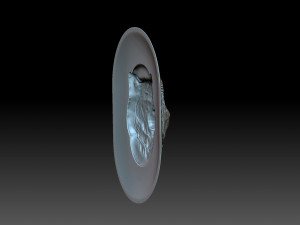 Cover with a tiger head Model Cetak 3D