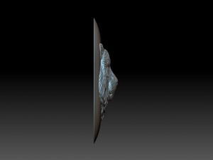 Cover with a tiger head Model Cetak 3D