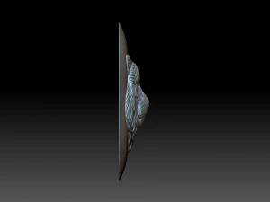 Cover with a tiger head 3D Print Model