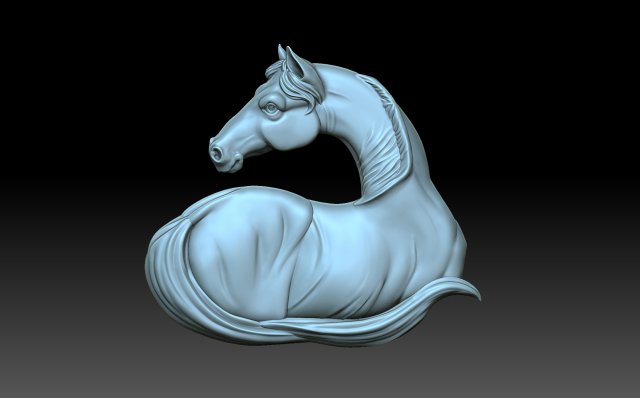 Horse 3D Print Model .c4d .max .obj .3ds .fbx .stl .blend 