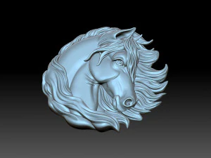 Decor with a horse 3D Print Model