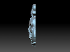Relief skull and anchor Modèles 3D en vedette