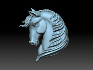 Head horse Modèles 3D en vedette