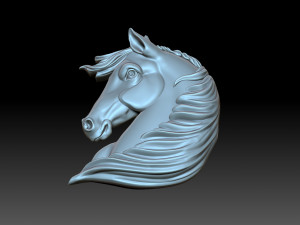 Head horse 3D Print Model