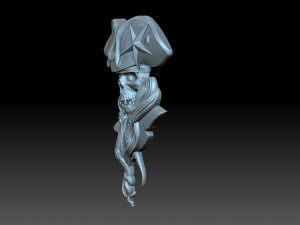 Skull pirate Model Cetak 3D