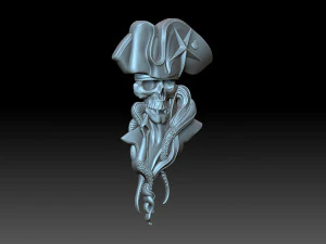 Skull pirate 3D Print Model
