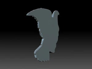Pigeon with a skull 3D Print Model