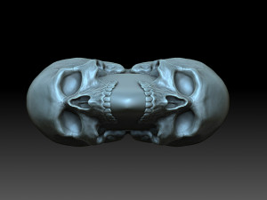 Heart with skulls Model do druku 3D