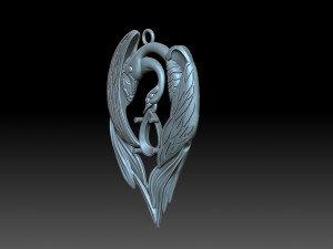 Geese Swans Modello di stampa 3D