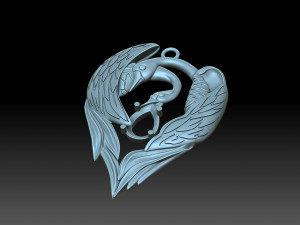 Geese Swans Modello di stampa 3D